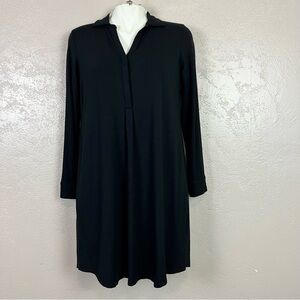 J. Jill Black‎ Women Small Collared Long Sleeve Tunic Dress